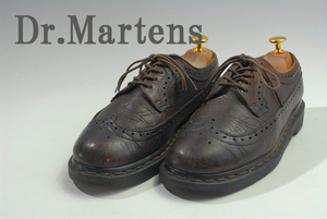 3980円スタート　DS952 Dr.Martens ドクターマーチン メンズ 人気ウイングチップ レザーブーツ サイズUK5 アウトソール26.5cm 安値出品