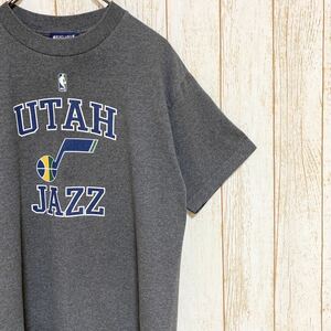 NBA Utah Jazz ユタ・ジャズ プリント Tシャツ M USA古着 アメリカ古着