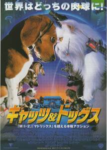 映画チラシ『キャッツ＆ドッグス』②2001年公開 ジェフ・ゴールドブラム/エリザベス・パーキンス