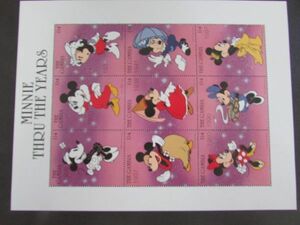  small size seat gun Via Disney stamp ; minnie. tea between 9 kind small size .1997