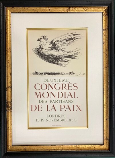 【特価】　≪　　パブロ・ピカソ　　≫　　リトグラフ【石版画】 　 DEUXIEME CONGRES DE LA PAIX 　 1959年　　PABLO　PICASSO