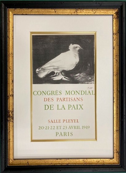 【特価】　≪　　パブロ・ピカソ　　≫　　リトグラフ【石版画】　 CONGRES MONDIEL DES PARTISANS DE LA PAIX　 1959年　　PABLO　PICASSO