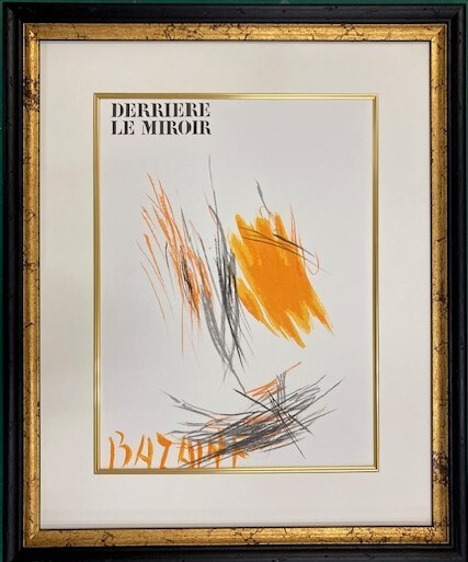 【特価】 ≪ ジャン バゼーヌ ≫ オリジナルリトグラフ【石版画】 1972年 DERRIERE LE MIROIR