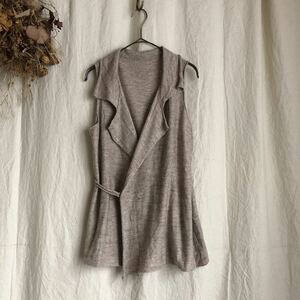 JURGEN LEHL Jurgen Lehl silk cotton cashmere . knitted kashu cool vest M