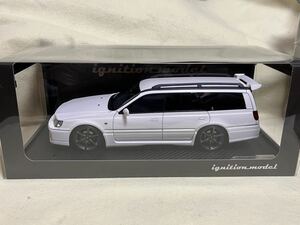 IG2886 ignition model 1/18 Nissan STAGEA 260RS (WGNC34) White 日産 ステージア イグニッションモデル