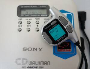 レトロコレクション　当時物 ＊SONY ソニー＊CD WALKMAN CDウォークマン＊ D-E700＊ESP2 光るリモコン＊レア折畳式ヘッドフォン　MDR-A44 