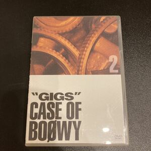 美品 BOOWY BOΦWY GIGS CASE OF BOφWY 2 DVD 氷室京介 布袋寅泰