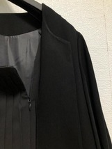 新品☆4L喪服礼服ブラックフォーマル黒すっきりワンピース体型カバー☆☆u123_画像7