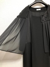 新品☆5Lトール喪服礼服7分袖ロングワンピース黒フォーマル☆u235_画像6