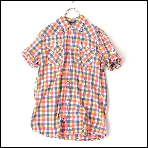 スコッチアンドソーダ SCOTCH & SODA ワッペン付チェックシャツ [38G1111K][09816]