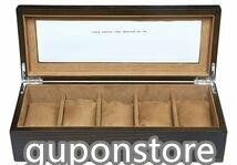  popular recommendation * wristwatch storage case wristwatch storage box collection case 5ps.@ for wooden man and woman use high class 