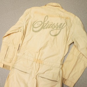 j749 ★ 激レア STUSSY ツナギ フライトスーツ ミリタリー CWU-27P ステューシー 90s 紺タグ Lサイズ 古着 OLD オールド ビンテージ ★