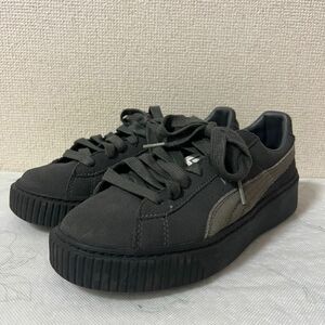 【日本未発売】PUMA プーマ スウェード スニーカー 厚底 グレー