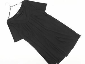  cat pohs OK VICKY Vicky short sleeves V neck tunic One-piece size2/ black #* * dha1 lady's 