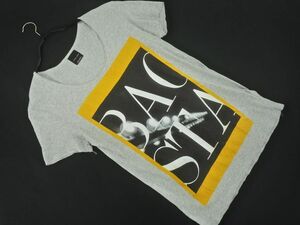 ネコポスOK ZARA MAN ザラ マン プリント Tシャツ sizeS/グレー ■◆ ☆ dha1 メンズ