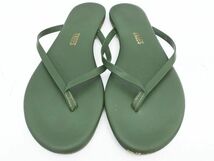 ネコポスOK TKEES ティキーズ トング ビーチ サンダル size37（24.5ｃｍくらい）/緑 ■◆ ☆ dha1 レディース_画像3