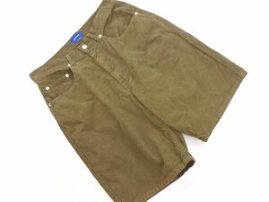 BEAMS ビームス コーデュロイ ハーフ パンツ sizeS/カーキ ◇■ ☆ dha2 メンズ