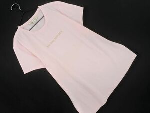 ネコポスOK BANANA REPUBLIC バナナリパブリック ロゴ プリント Tシャツ sizeM/ピンク ■◆ ☆ dha2 レディース