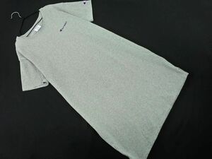 Champion チャンピオン ワンポイント ロゴ Tシャツ ワンピース sizeM/グレー ■◆ ☆ dha2 レディース