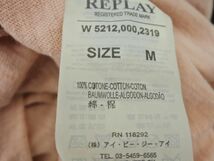 ネコポスOK REPLAY リプレイ ロゴ プリント 半袖 Tシャツ sizeM/ピンク ■◆ ☆ dha3 レディース_画像6