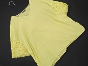  cat pohs OK JOURNAL STANDARD Journal Standard wide blouse shirt yellow #* * dha3 lady's 