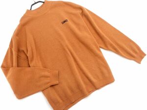 MARK GONZALES マークゴンザレス ロゴ オーバーサイズ ニット セーター sizeF/茶 ◇■ ☆ dha8 メンズ