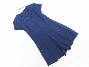 ネコポスOK ZARA TRF ザラ トラファ 半袖 オールインワン sizeXS/紺 ■◆ ☆ dha8 レディース