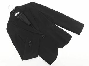 ELLE L tailored jacket size36/ black *# * dha8 lady's 