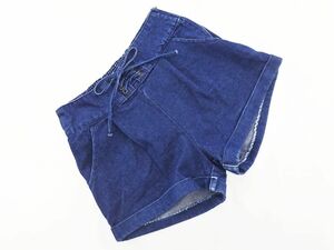 INGNI in Grace up Short Denim pants sizeM/ blue #* * dha8 lady's 