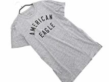 ネコポスOK AMERICAN EAGLE アメリカンイーグル ロゴ Tシャツ sizeXS/グレー ■◆ ☆ dha9 メンズ_画像1