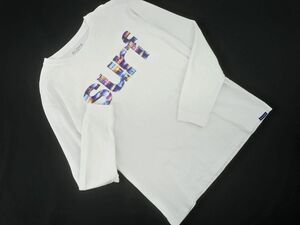 ネコポスOK LOCAL MOTION ローカルモーション プリント 長袖 Tシャツ sizeM/白 ■◇ ☆ dha9 メンズ