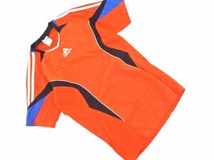 ネコポスOK adidas アディダス サッカー プラクティス シャツ sizeM/オレンジ ■■ ☆ dhb7 メンズ