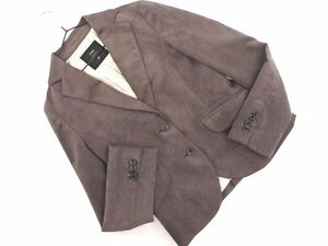 INED Ined suede style tailored jacket size7/ gray *# * dhb7 lady's 