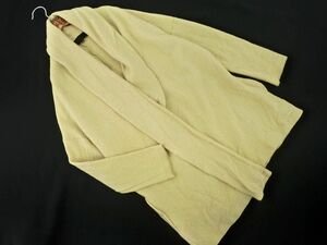  Untitled wool . tunic cardigan size2/ beige *# * dhc1 lady's 