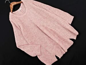 ELLE エル ウール混 Aライン ニット セーター size40/ピンク ◇■ ☆ dhc1 レディース