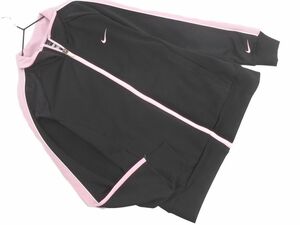 NIKE ナイキ トレーニングウェア トラック ジャケット sizeL/黒ｘピンク ◇■ ☆ dhc9 レディース