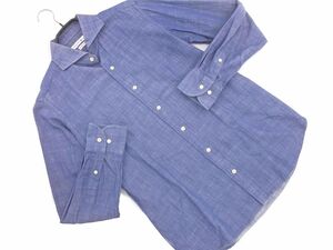 グリーンレーベルリラクシング ユナイテッドアローズ デニム シャツ sizeS/青 ◇■ ☆ dhd0 メンズ