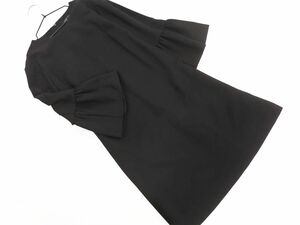 ZARA WOMAN ザラ ウーマン フリルスリーブ ワンピース sizeXS/黒 ◇■ ☆ dhd0 レディース