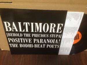LP THE BODHI-BEAT POETS / BALTIMORE (BEHOLD THE PRECIOUS STUPA) POSITIVE PARANOIA! MRED60　　管3H5