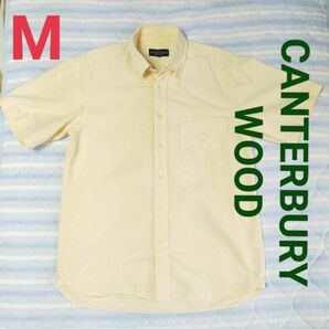 【在庫処分】CANTERBURY WOOD 半袖 ボタンダウンシャツ　Ｍ《超お買い得商品》