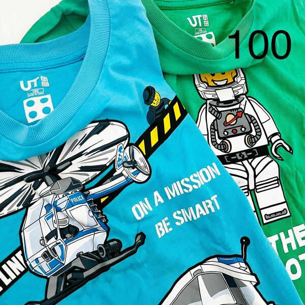 【100】UNIQLO★LEGO Tシャツ 2枚