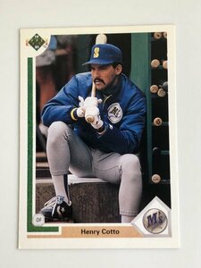 ヘンリー・コトー Henry Cotto UPPER DECK UD 1990 #110 読売ジャイアンツ 巨人 シアトル・マリナーズ Seattle Mariners MLB 来日 外国人