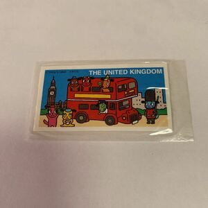 おまけシール meiji シリーズ7 30 イギリス THE UNITED KINGDOM マーブルチョコレート マーブルわんちゃん 非売品 未開封 未使用 送料無料