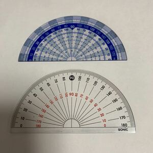 SONiC 9 centimeter protractor 2. set acrylic fiber resin . memory . easily viewable! MADE IN CHINA use item free shipping 