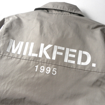 ミルクフェド MILKFED. 大きめのバックロゴプリントがアクセント コーチジャケット ライトアウター 裾ドローコード付 洗える l0810-4_画像5