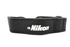 ★美品・純正・ブラック★ Nikon ニコン カメラストラップ クッション性あり (kr-1802)