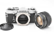 OLYMPUS オリンパス M-1 シルバー フィルムカメラ + M-SYSTEM G.ZUIKO AUTO-S 55mm F/1.2 レンズ (t3496)_画像1