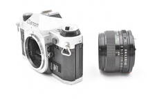 Canon キヤノン AE-1 PROGRAM シルバー フィルムカメラ + New FD NFD 28mm F/2.8 レンズ (t3665)_画像3