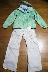 男性用 VOLCOM ボルコム スノーボードウエア ハドソンジャケット HUDSON JACKET + VOLCOM セントラルパンツ CENTRAL PANT 上下セット S