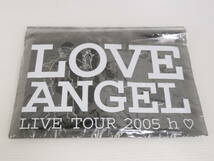 未使用品★hitomi LIVE TOUR 2005 Love Angel ライブツアー グッズ タオル/パンフ&Tシャツ(メンズ)/ストラップ まとめて3点セット P384_画像5